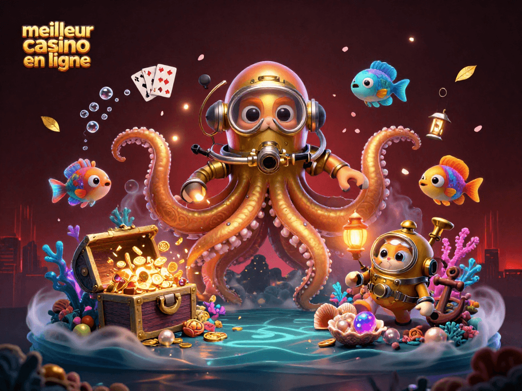Découvrez le meilleur casino en ligne illustré par un kraken et une aventure immersive sous-marine