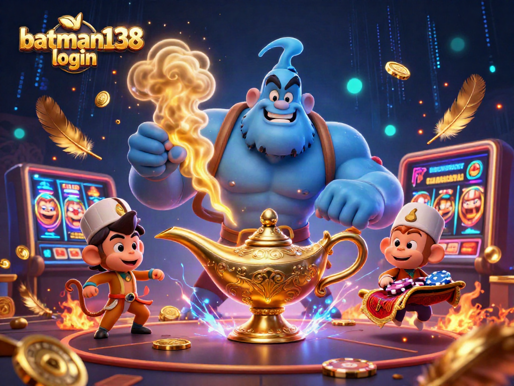 Engage with batman138 login for immersive gaming excitement in a vibrant casino scene.