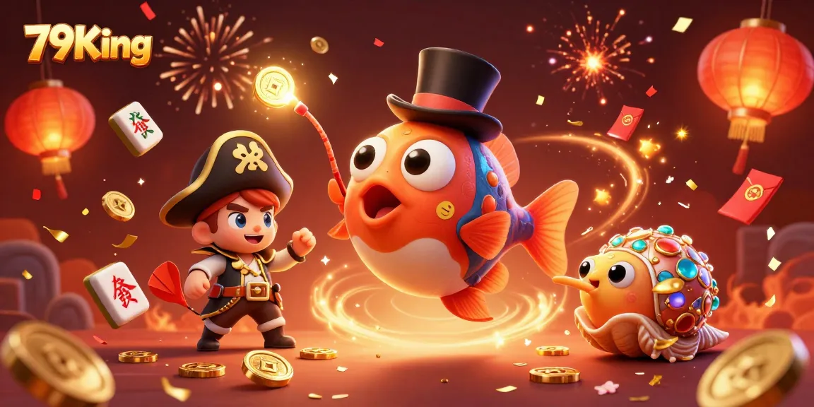 Experience the thrill of 79King with captivating casino elements and energetic characters.