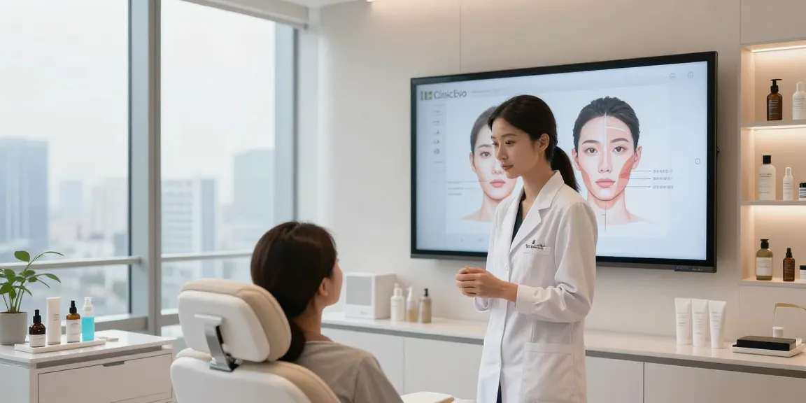 ClinicEvo cheaper than QOVES revealed during a personalized facial analysis consultation.