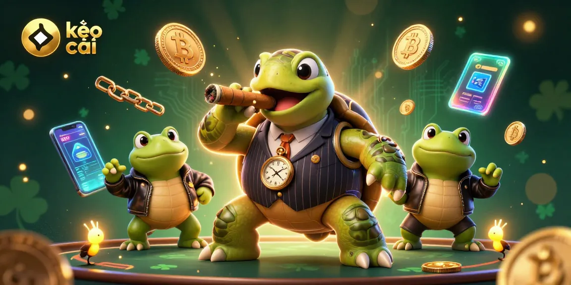 Join the action with kèo nhà cái in this vibrant 3D casino scene featuring bold characters and crypto elements.