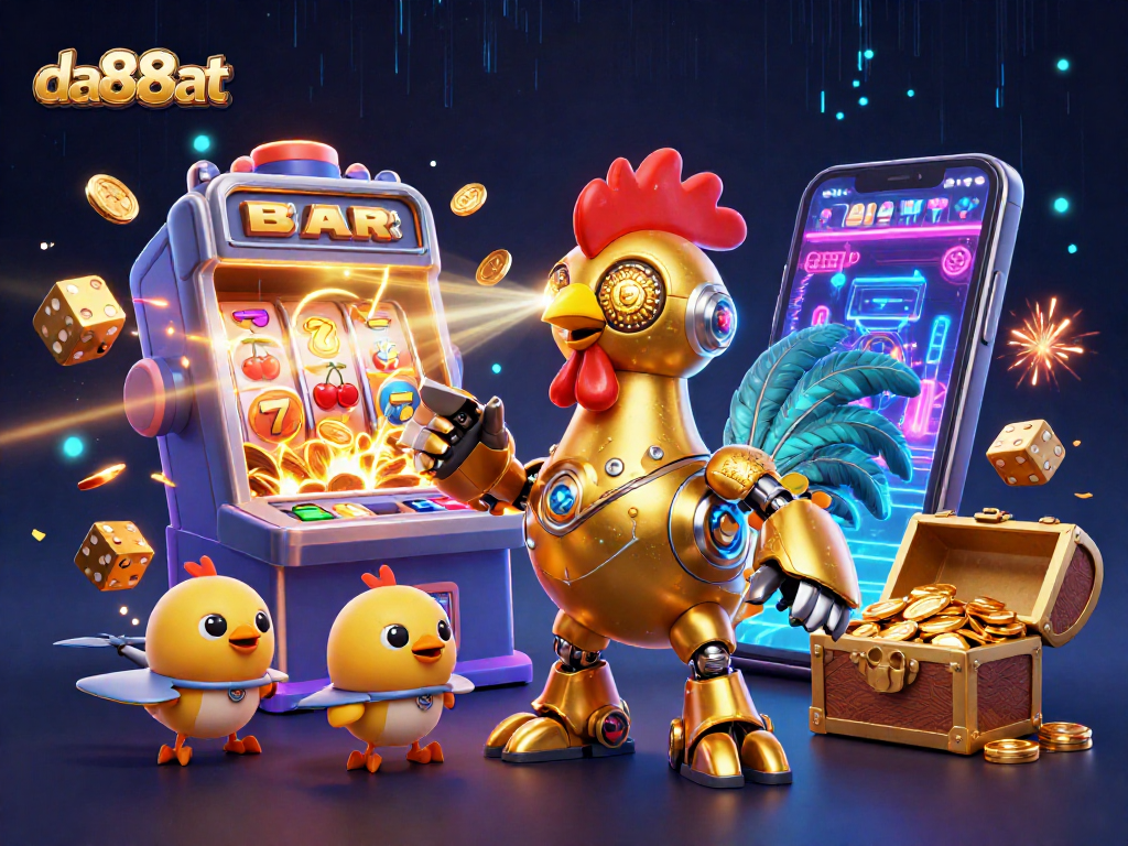 Experience thrilling gameplay at da88at with dynamic illustrations of casino excitement.