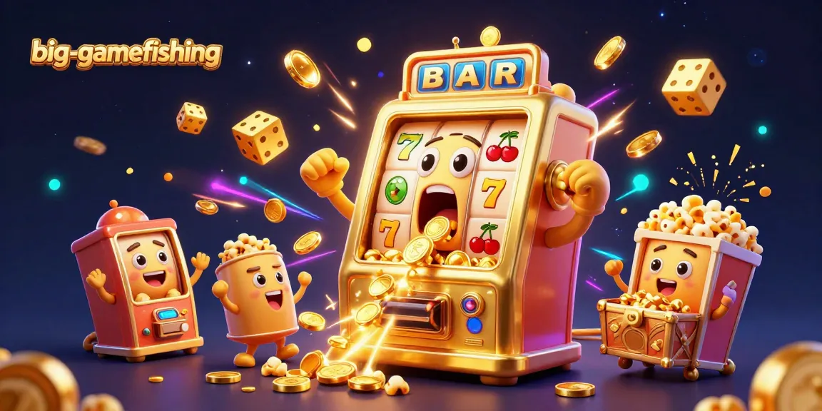 Experience big-gamefishing excitement with a vibrant depiction of jackpot celebrations and casino elements.