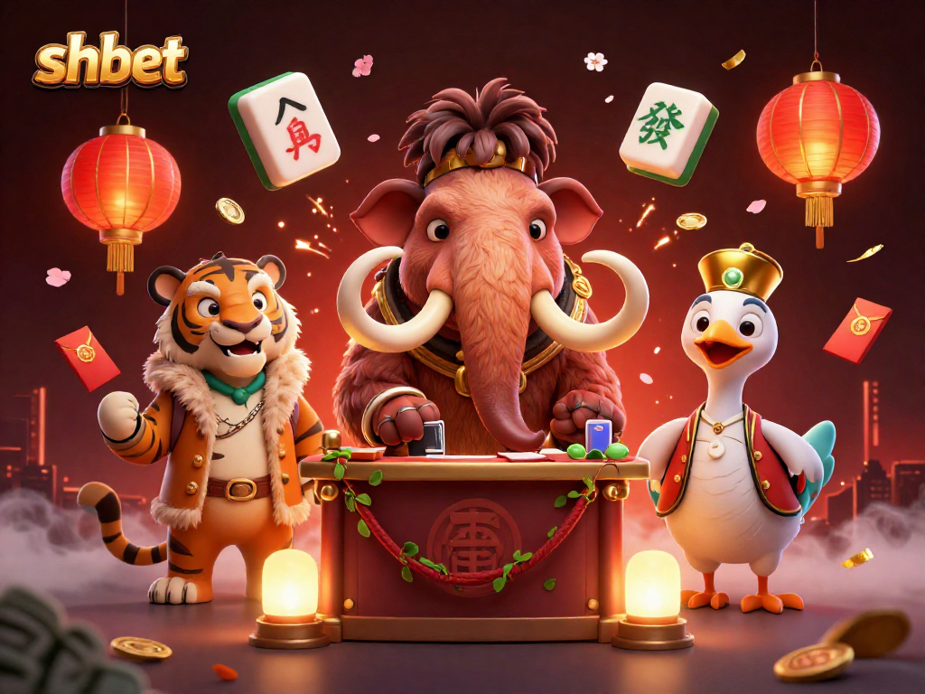 Experience shbet like never before with the vibrant 3D casino scene featuring characters welcoming guests.