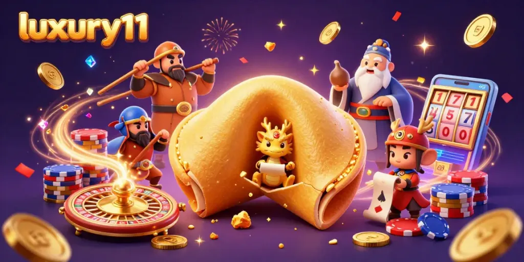 Experience luxury111 with vibrant gaming elements and a wise dragon in an enchanted casino atmosphere.