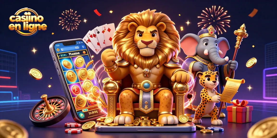 Découvrez le meilleur casino en ligne avec un lion roi, un éléphant sage et un guépard messager.