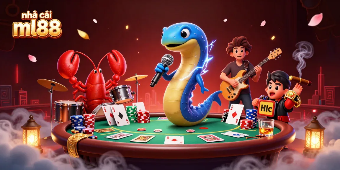 Experience the vibrant world of nhà cái ml88, where electric eel DJ spins undersea poker action!