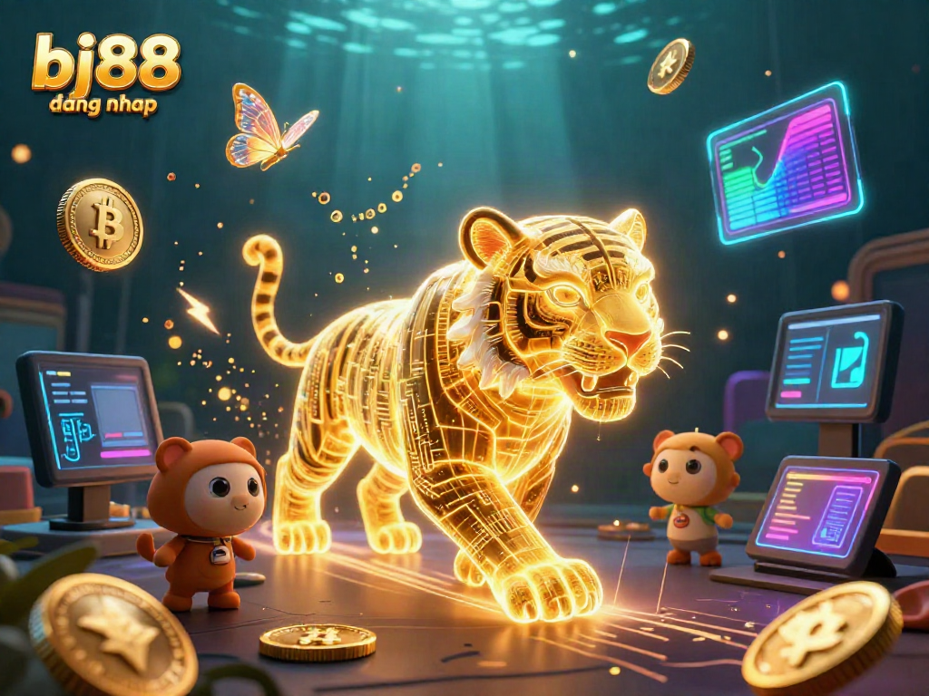Experience thrilling gaming action at bj88 dang nhap with vibrant 3D visuals of a casino scene.