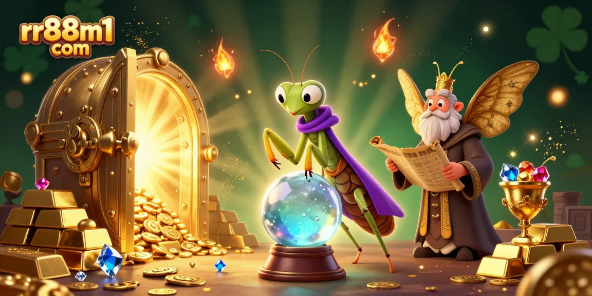 Engage in exhilarating gaming action at rr88m1 com as charming characters surround gleaming treasures.
