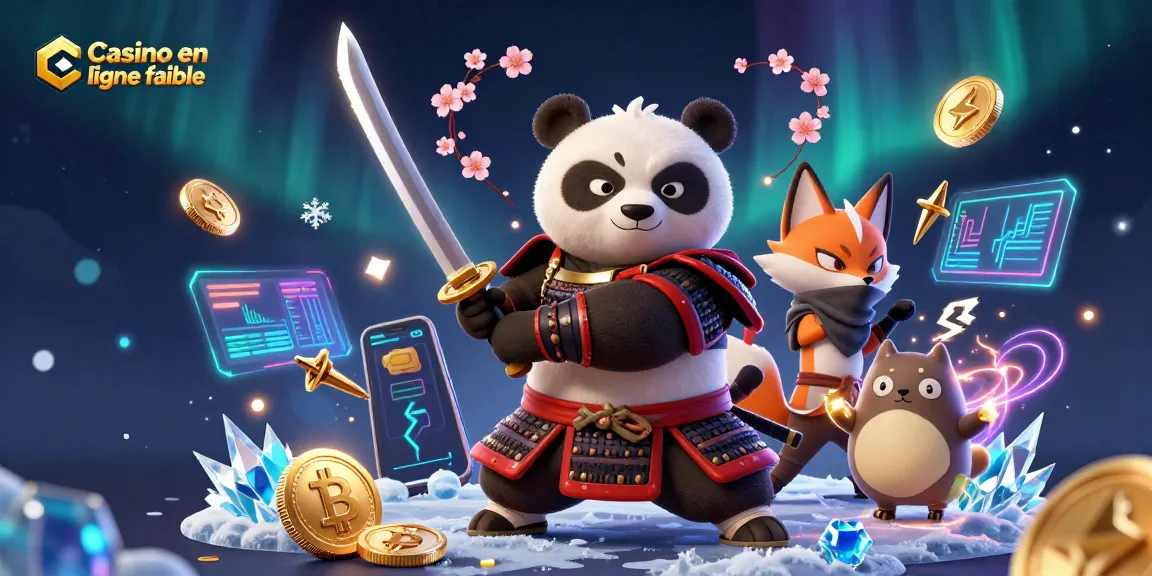 Engage with Casino en ligne fiable in a vibrant scene of dynamic characters and glowing crypto elements.