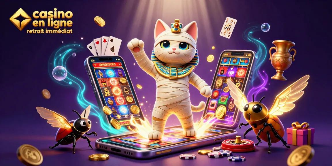 Jouez dans un casino en ligne retrait immédiat avec une ambiance égyptienne et des personnages captivants.