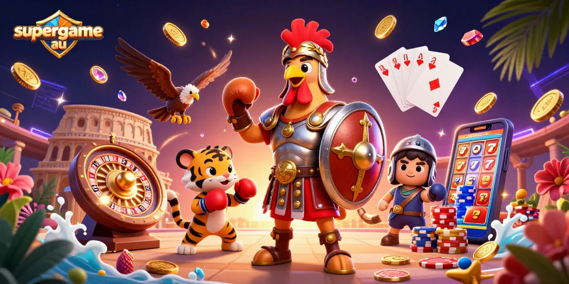 Unleash your skills in supergame au with dynamic casino action featuring vibrant characters and game elements.