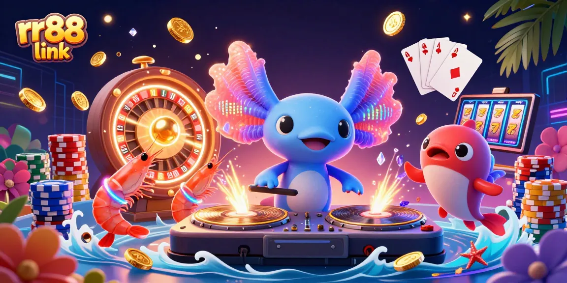 Join the excitement and spin golden winnings at rr88 link with neon-inspired casino characters!
