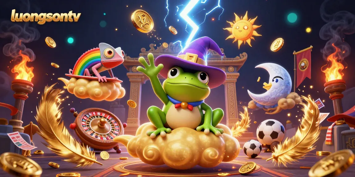 Experience thrilling sports betting moments with luongsontv featuring vibrant characters and dynamic elements.