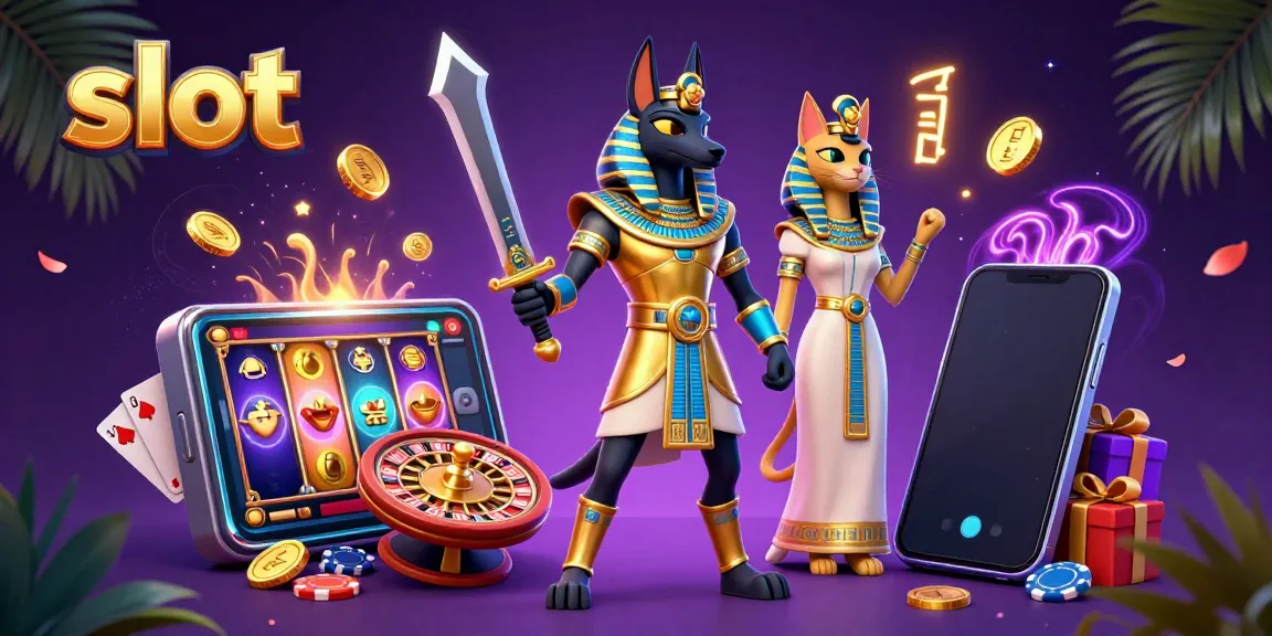 Permainan slot menampilkan Anubis dan Bastet dalam petualangan perjudian yang memikat