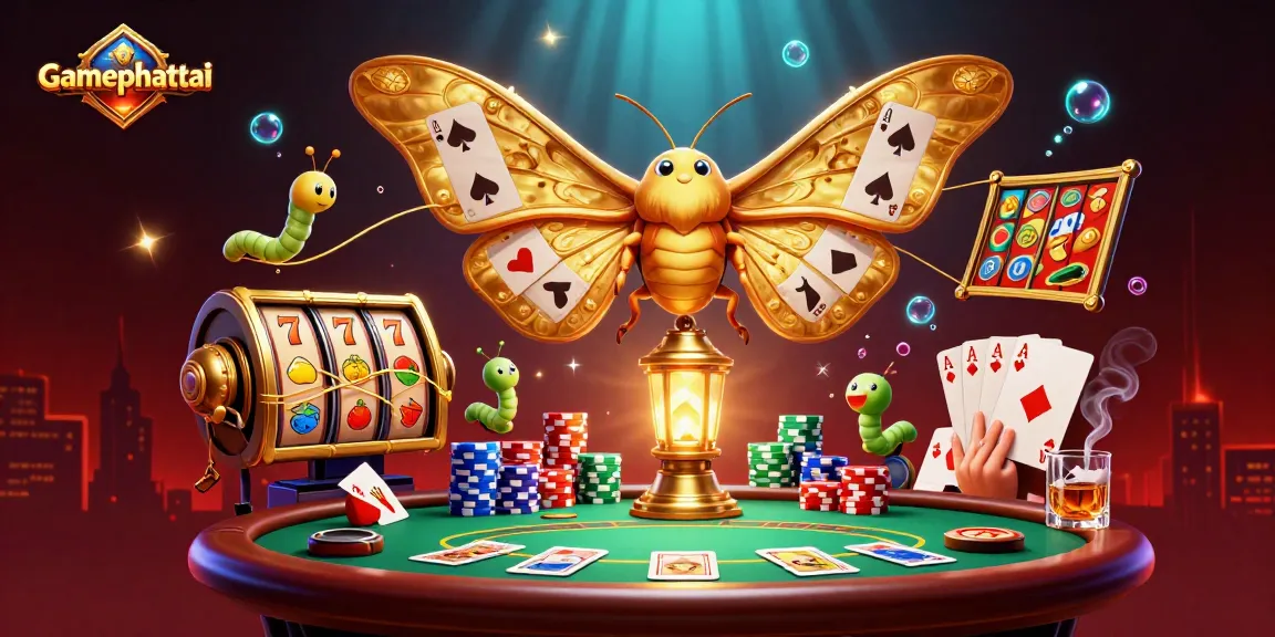Spin the reels in gamephattai, experiencing vibrant symbols and festive casino elements.