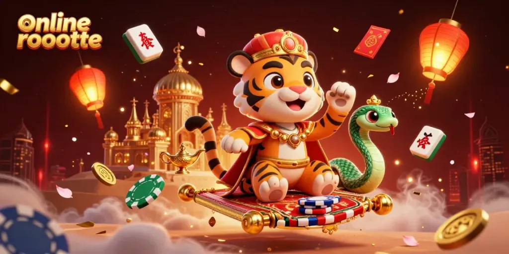 Play online roulette in an enchanting 3D scene, featuring unique casino elements and a magical atmosphere.