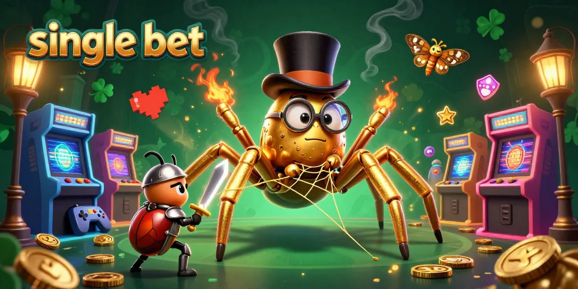 Place single bet with confidence in this vibrant casino world, featuring colorful elements and engaging characters.